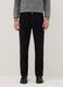 Pantaloni in puro cotone nero regular fit_2