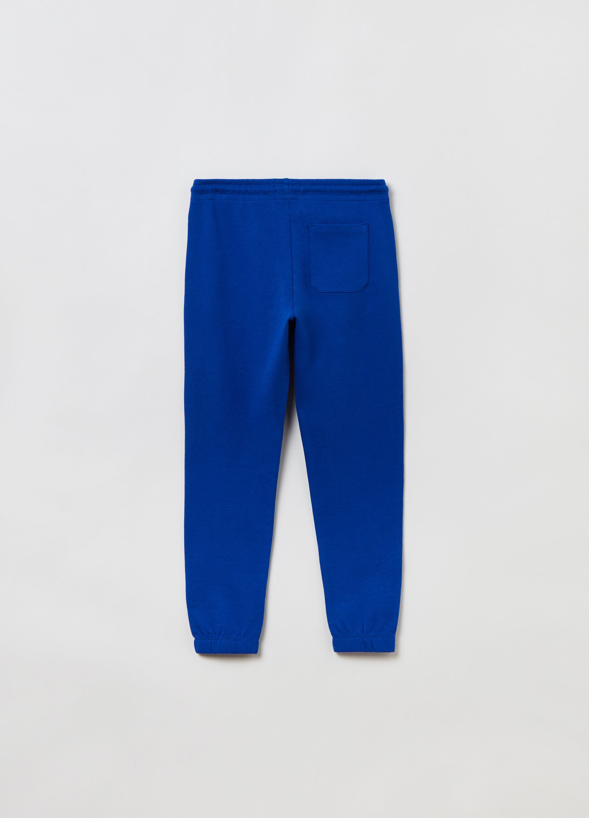 Joggers in felpa con coulisse e stampa _1