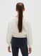 Beige cotton relaxed fit girls' sweatshirt_1