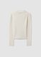White viscose-blend fitted polo-collar top_6
