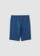 Boys' Regular Fit Blue Pure Cotton Shorts_4