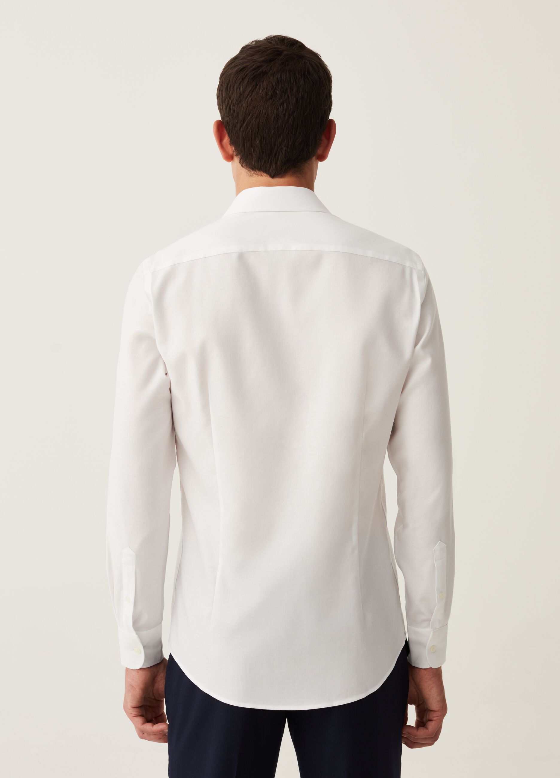 Camicia slim fit in cotone oxford no stiro_2