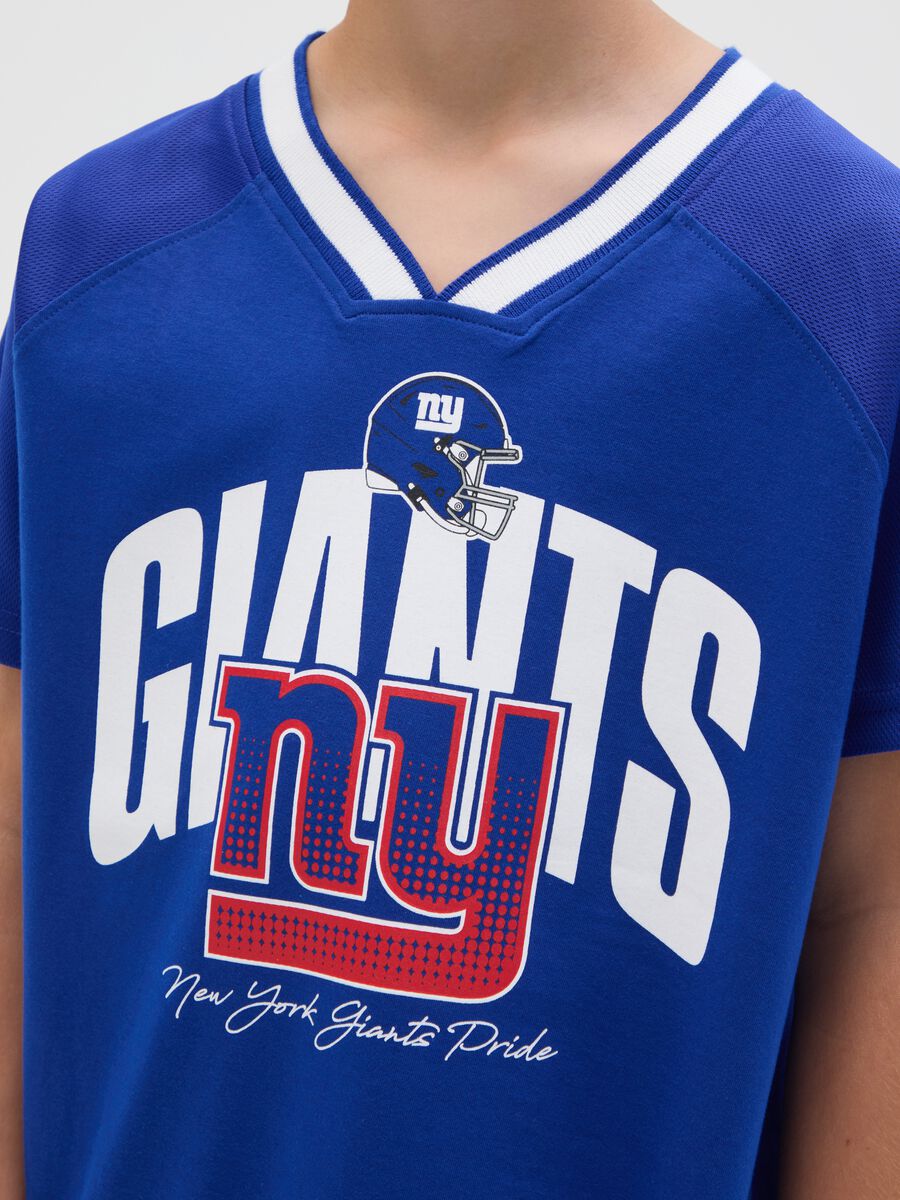 Children's blue pure cotton T-shirt with Giants logo_2