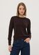 Brown crew-neck wool-blend jumper, regular fit_2