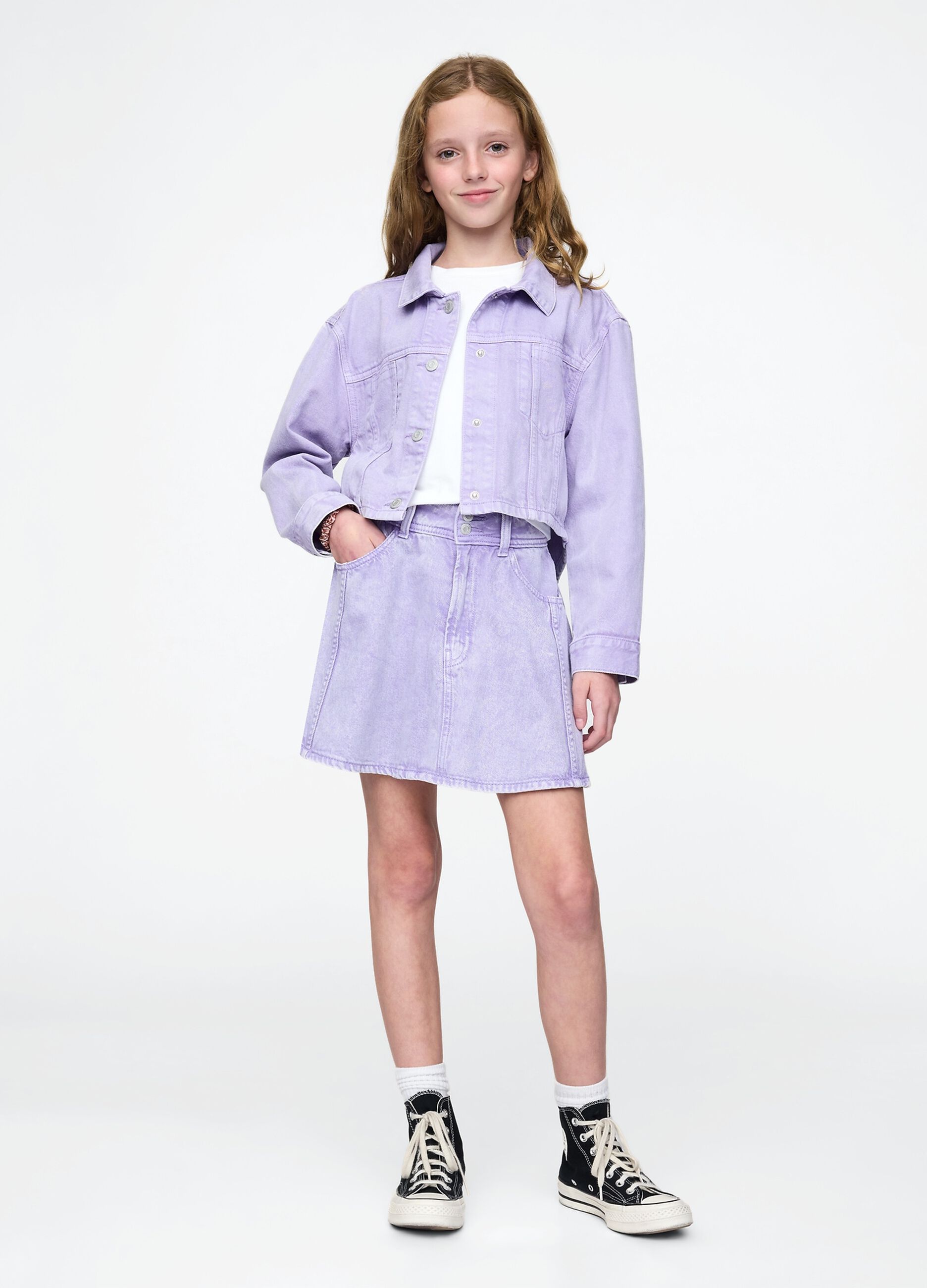 Violet Denim Mini Skirt GAP Kids