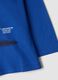 T-shirt blu girocollo in puro cotone organico con stampa dinosauro_3