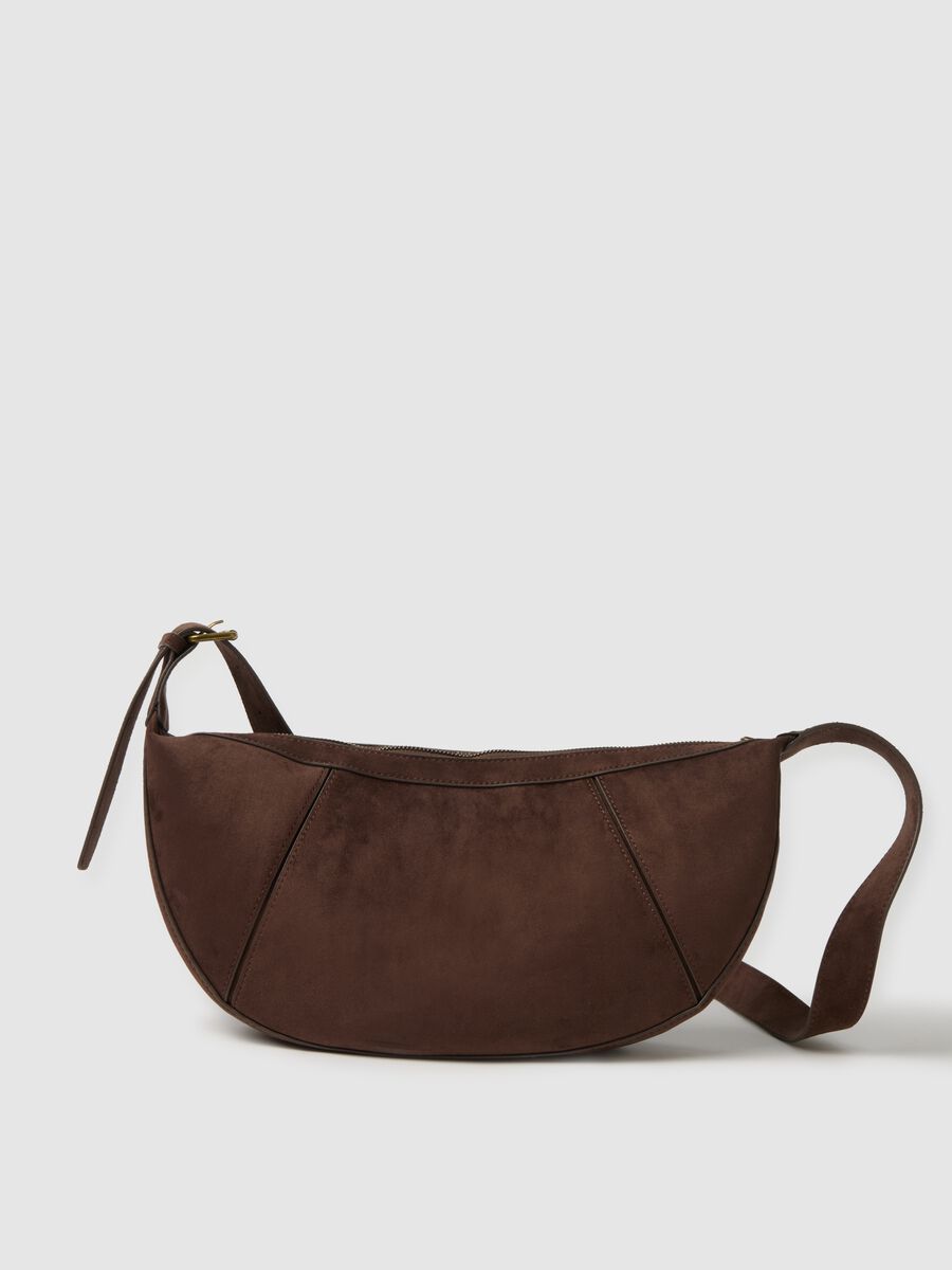 Brown bag with adjustable shoulder strap_1