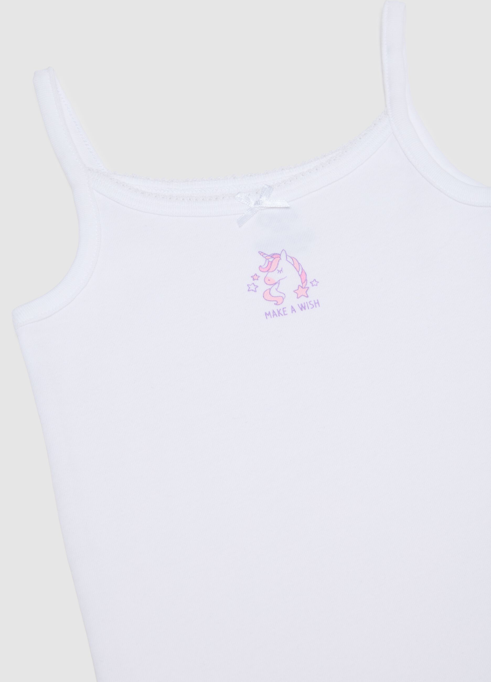 Girls' Pure Cotton Multi-colour Vest Twin Pack
