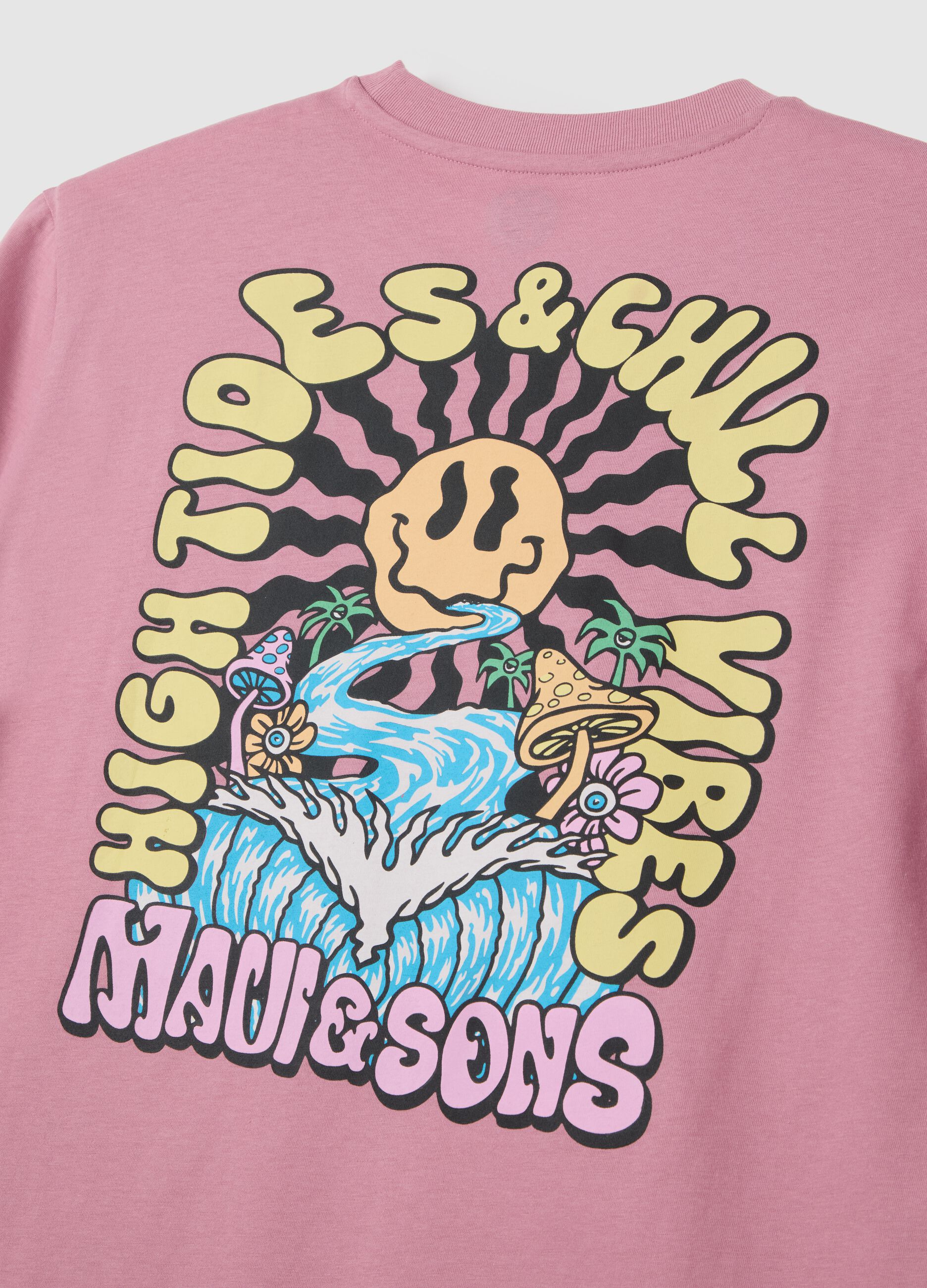 Pink short-sleeve cotton Ovs T-shirt