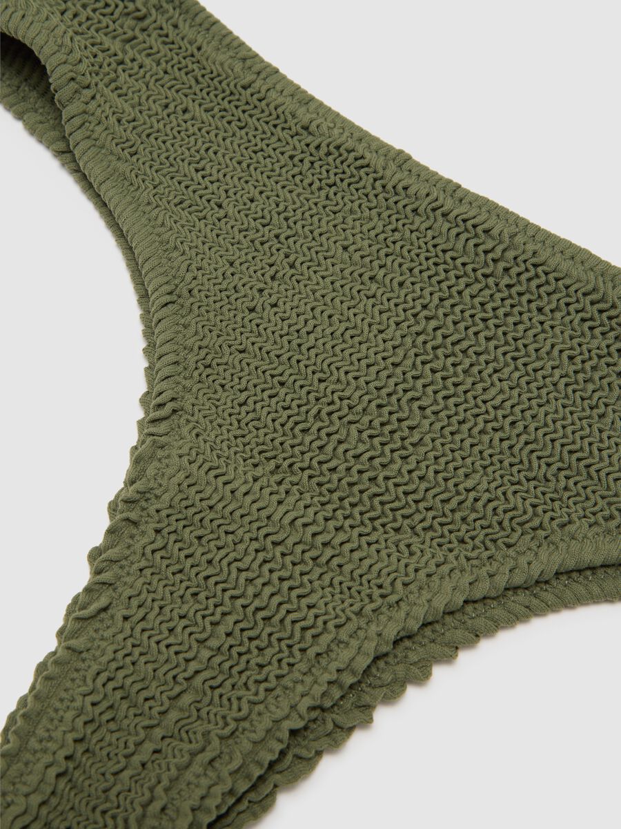 Women's green stretch fabric bikini_5