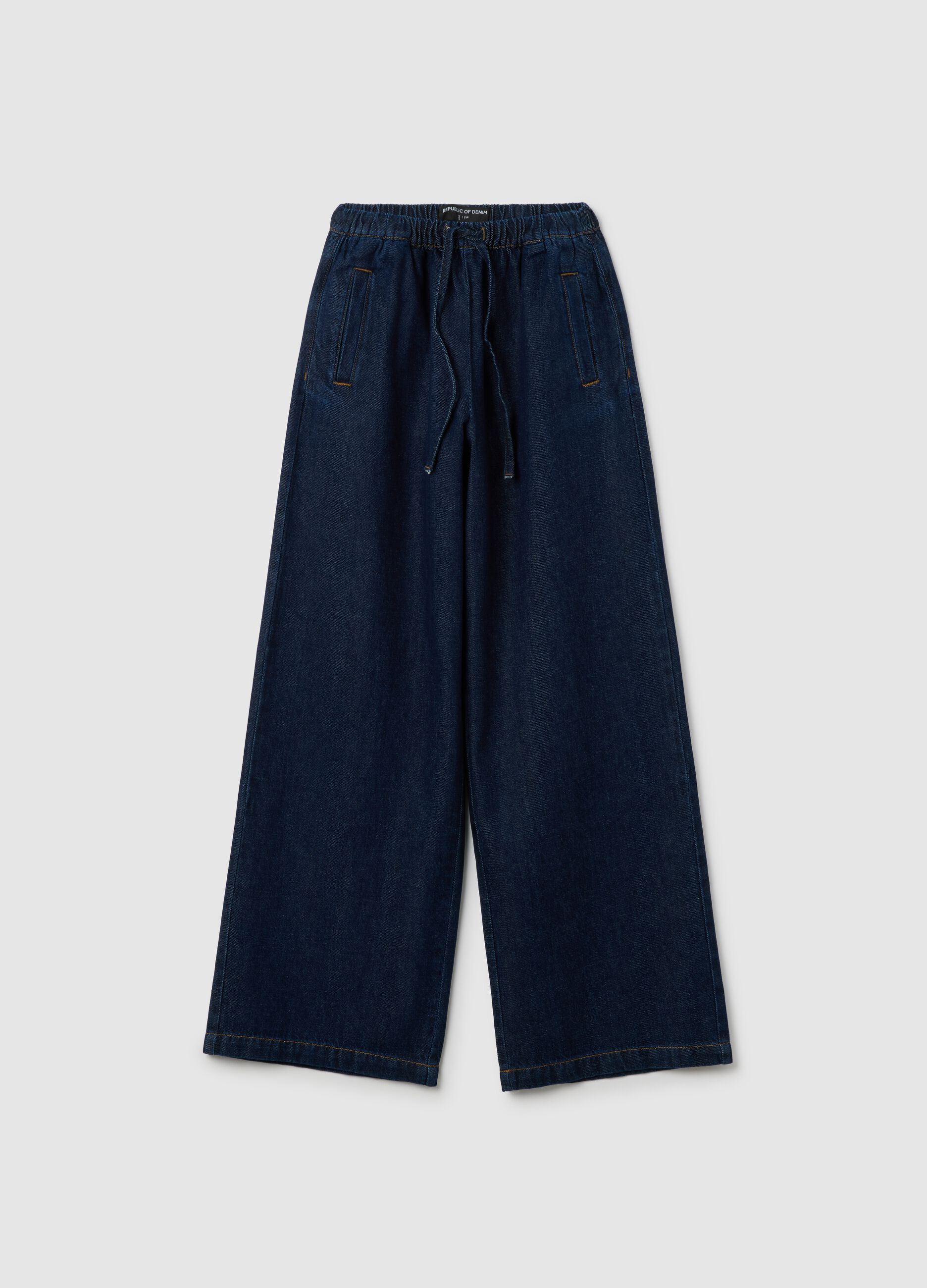 Women's Regular Fit Pure Cotton Denim Trousers