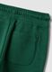 Pantaloni jogger verdi in puro cotone organico con coulisse per bimbo_3