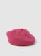 Girls' Pink Pure Wool Beret_0