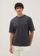Grey pure cotton short-sleeve T-shirt in a relaxed fit_2