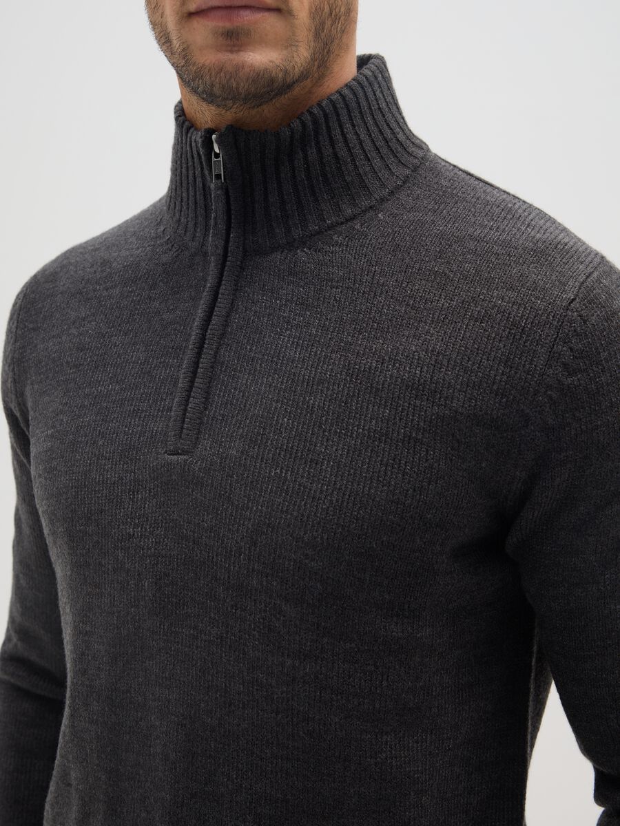 Regular Fit Grey Jumper_3