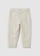 Children's Beige Linen Blend Trousers Regular Fit_0