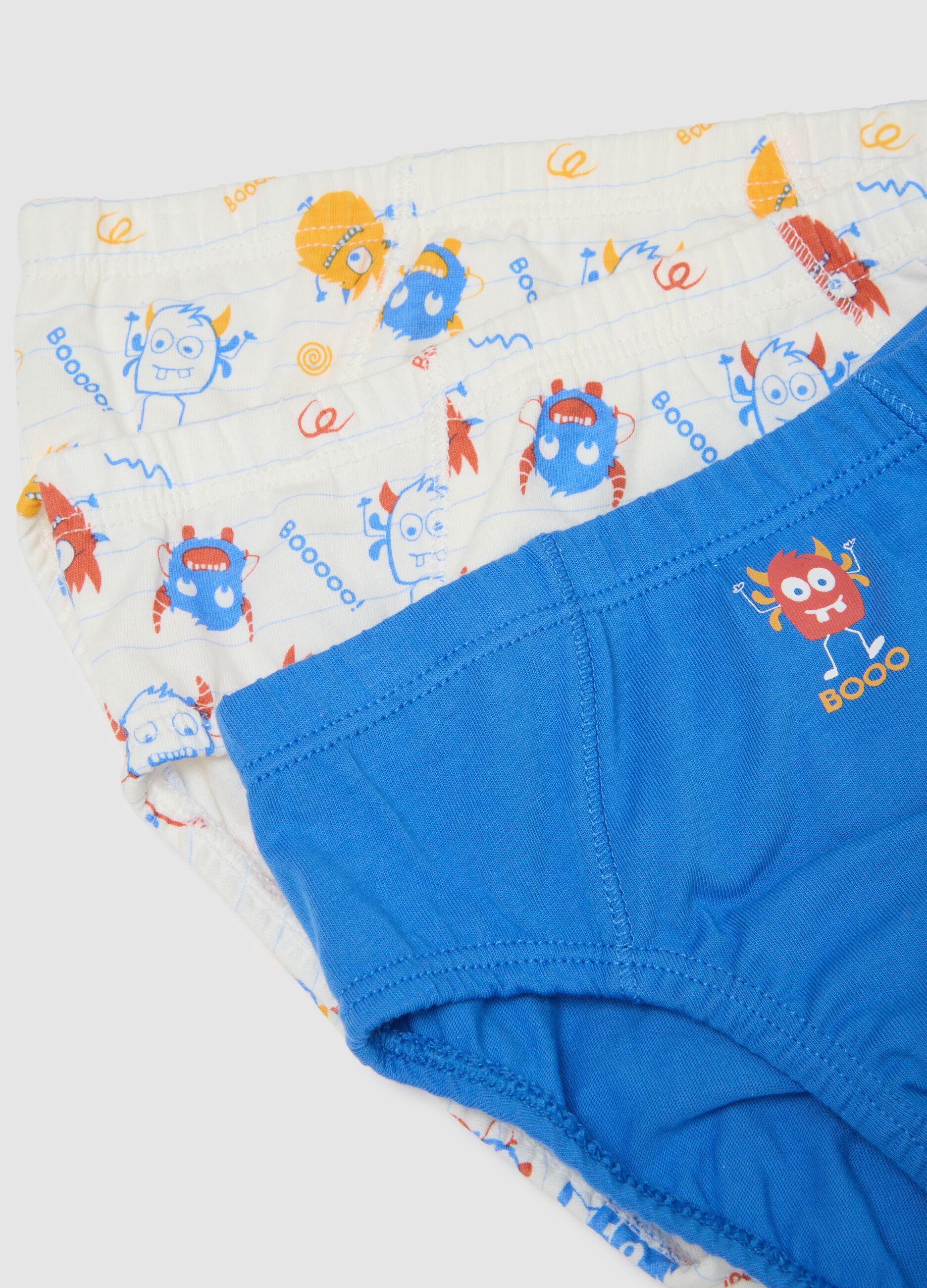 Set multipack slip da bambino in puro cotone multicolor regular fit