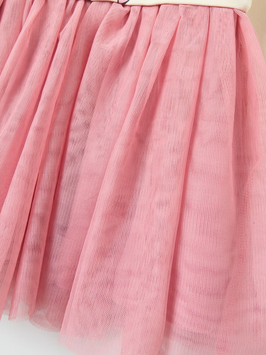 Abito con gonna in tulle e stampa Minnie_2