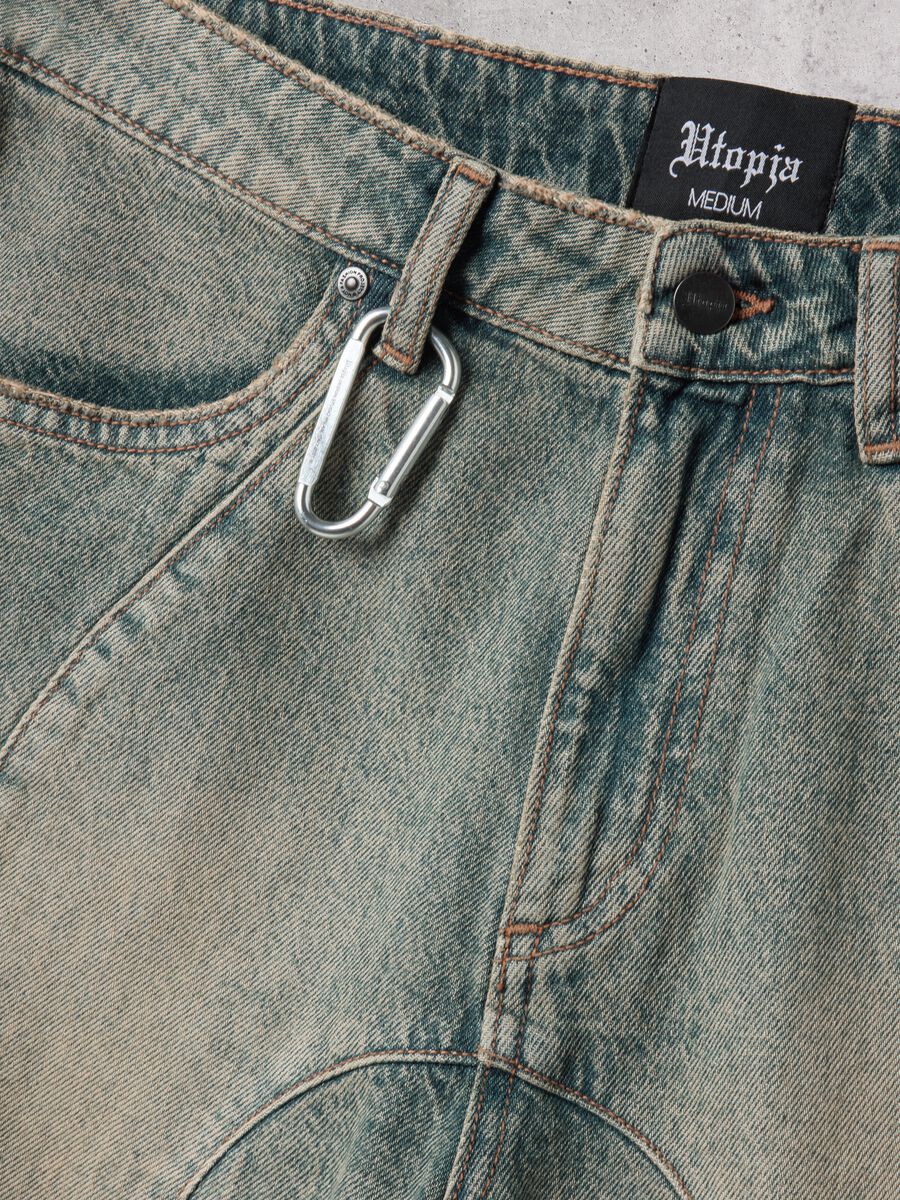 Denim Shorts Washed Light Blue & Tea_6