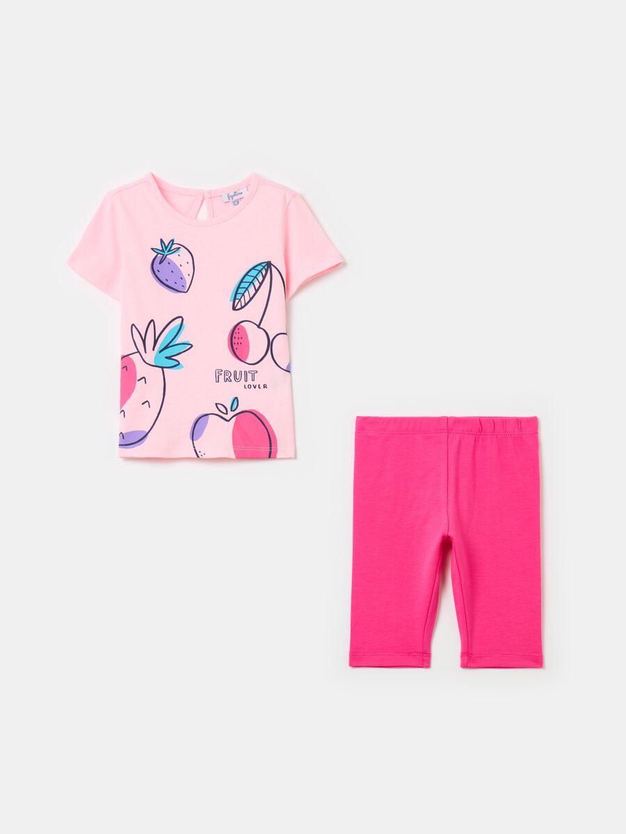 Jogging set con stampa frutta_0