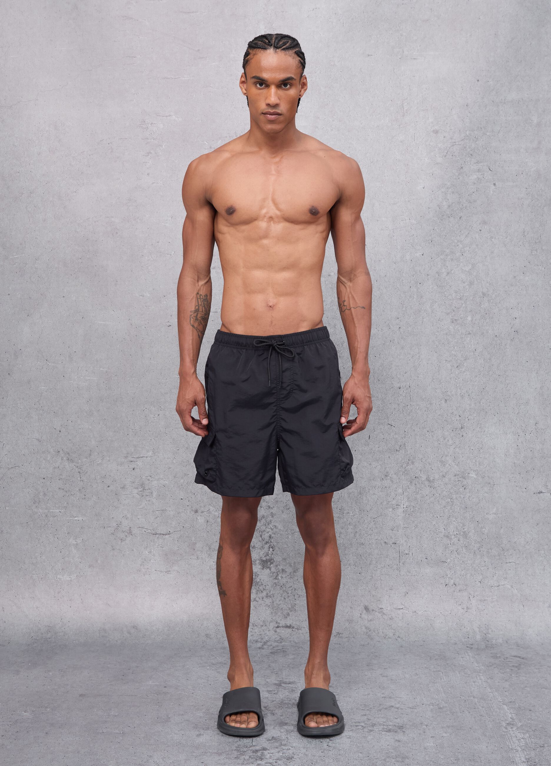 Cargo Swim Shorts Black