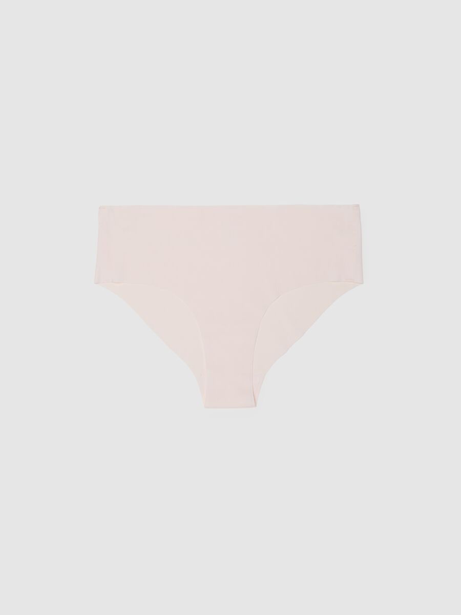 High-waist briefs in pink stretch fabric_4