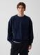 Blue sweatshirt in pure cotton_0