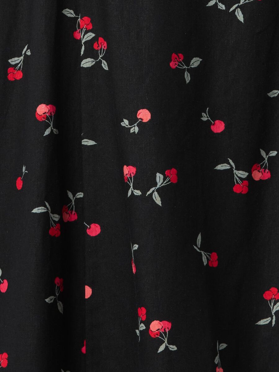 Black Floral Short Dress_6