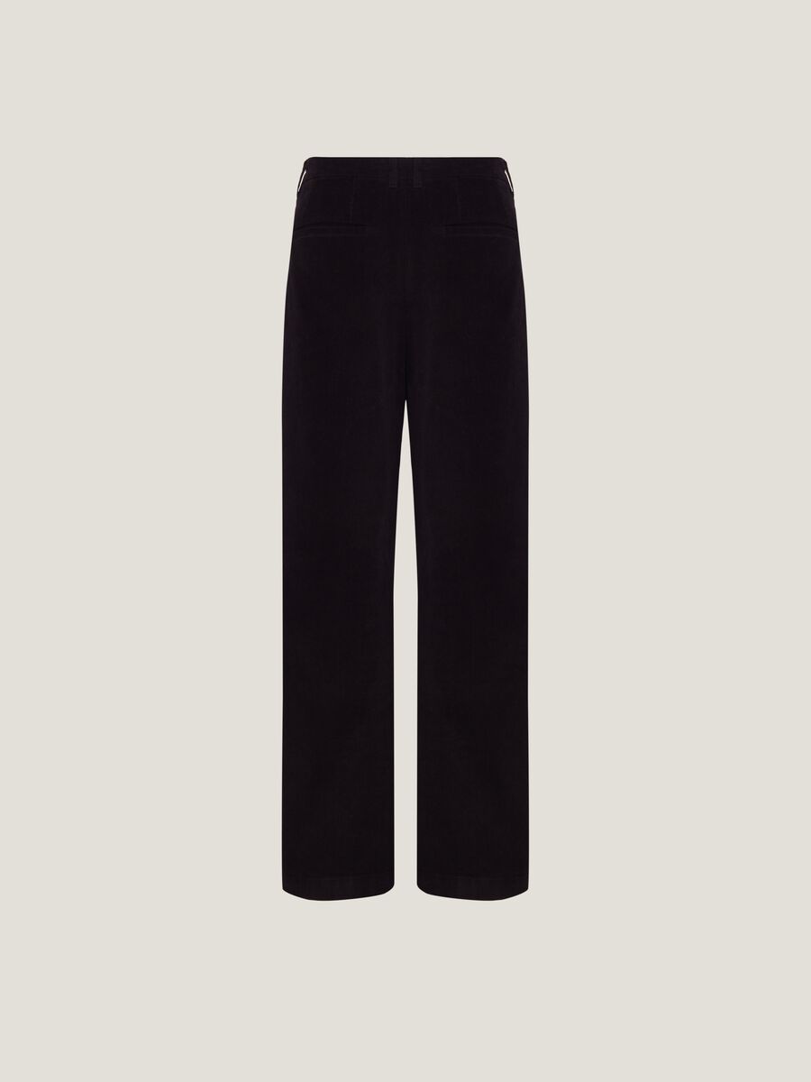 Pantaloni straight fit in corduroy_4