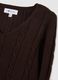 Maglione in misto cotone marrone regular fit_5