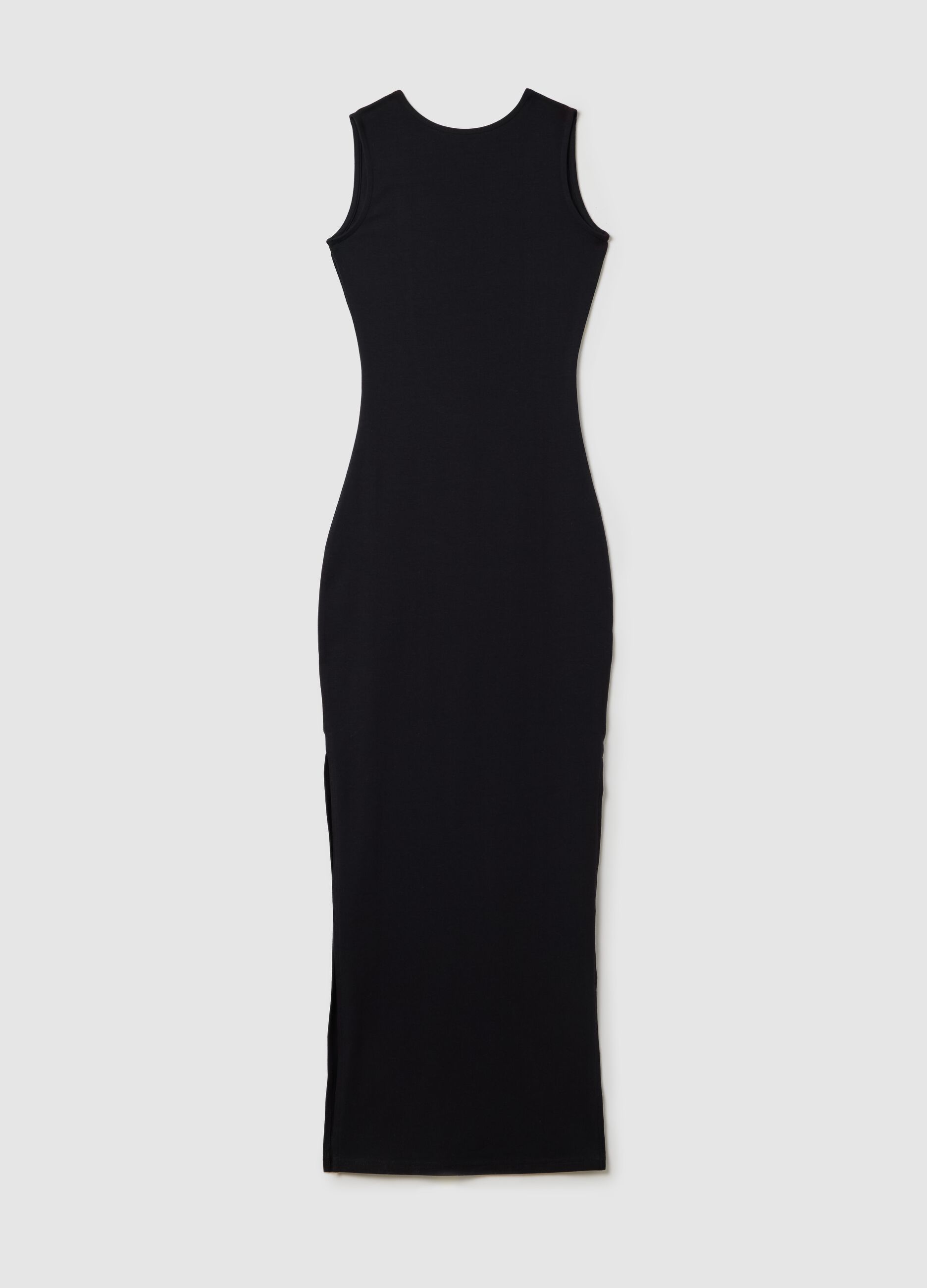Backless Long Black Dress