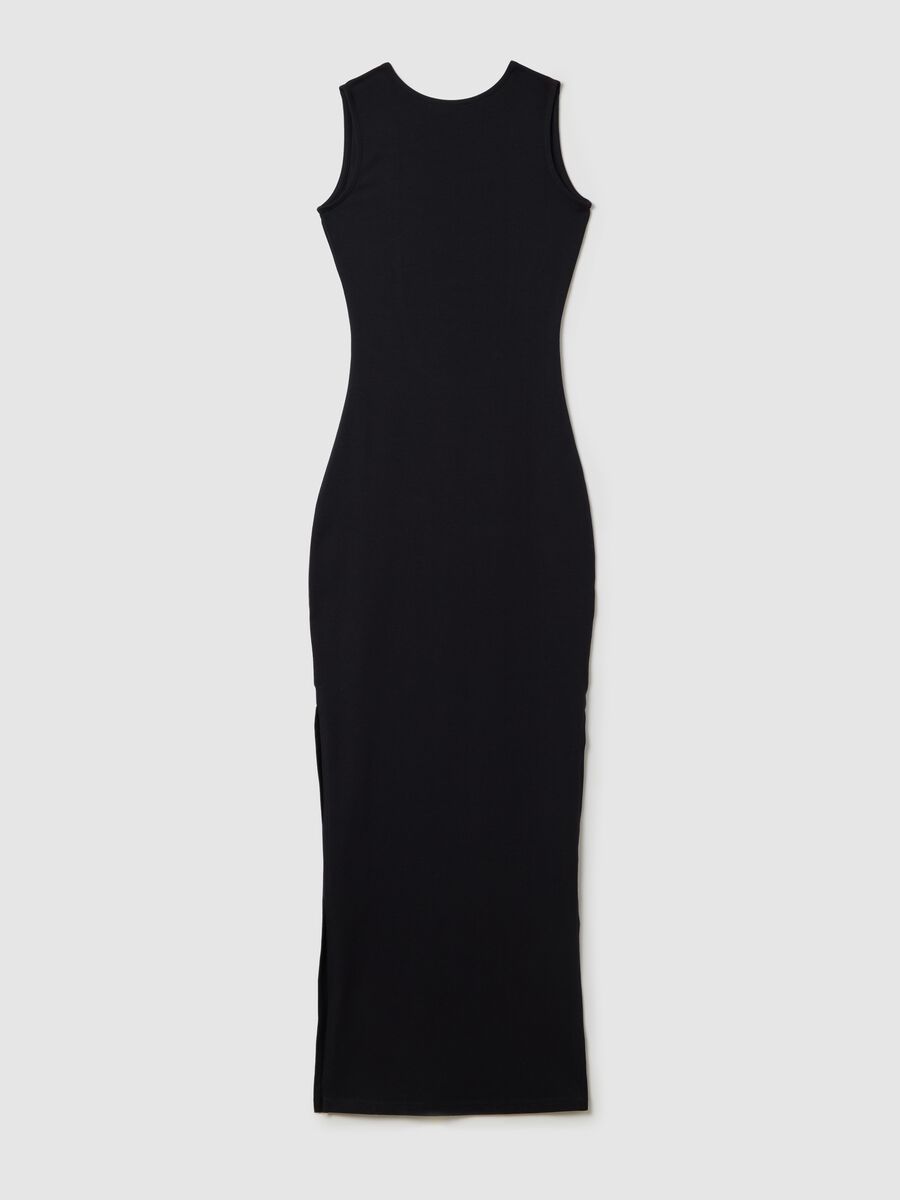 Backless Long Black Dress_7