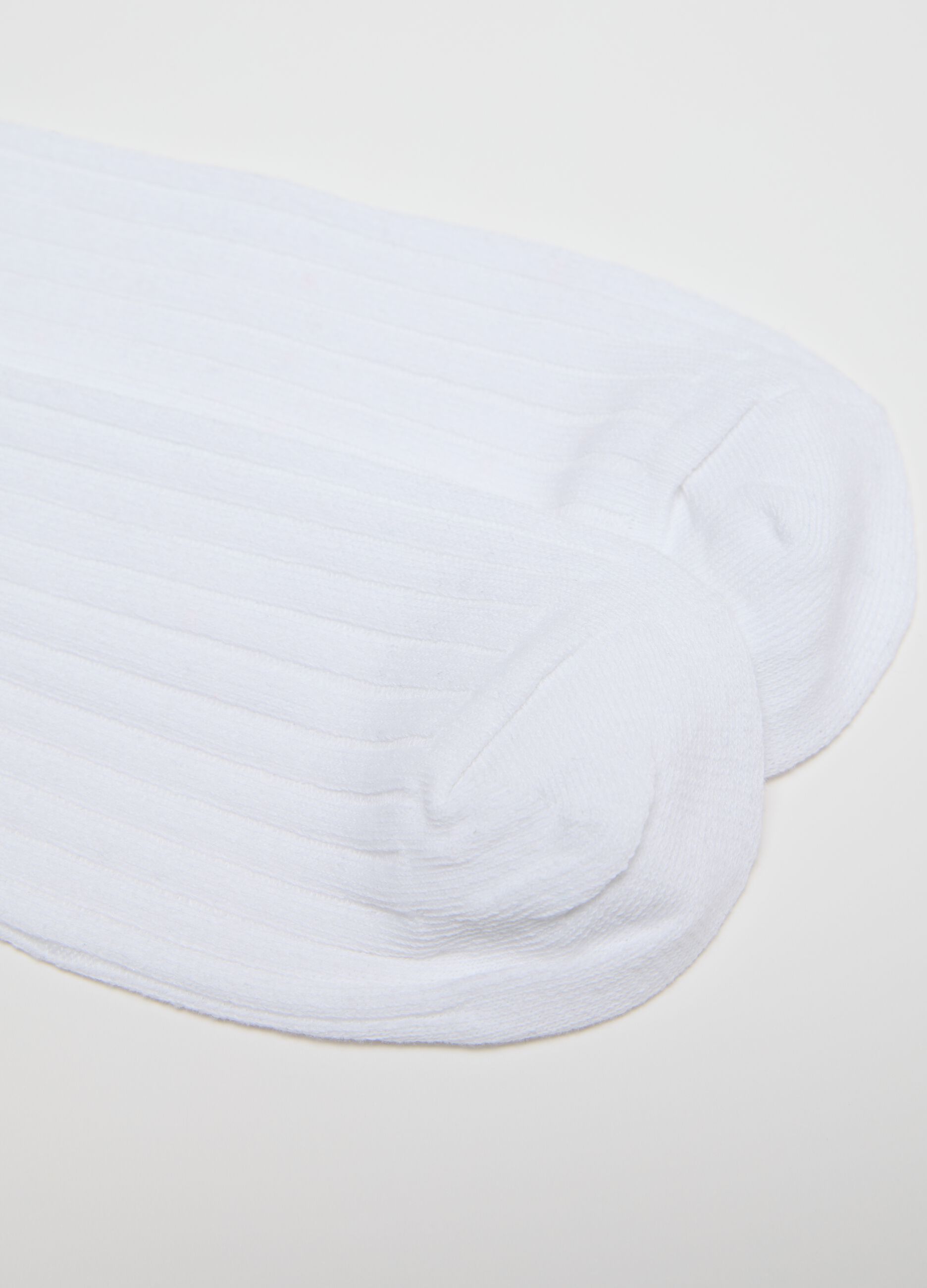 Three-pack white stretch pop socks