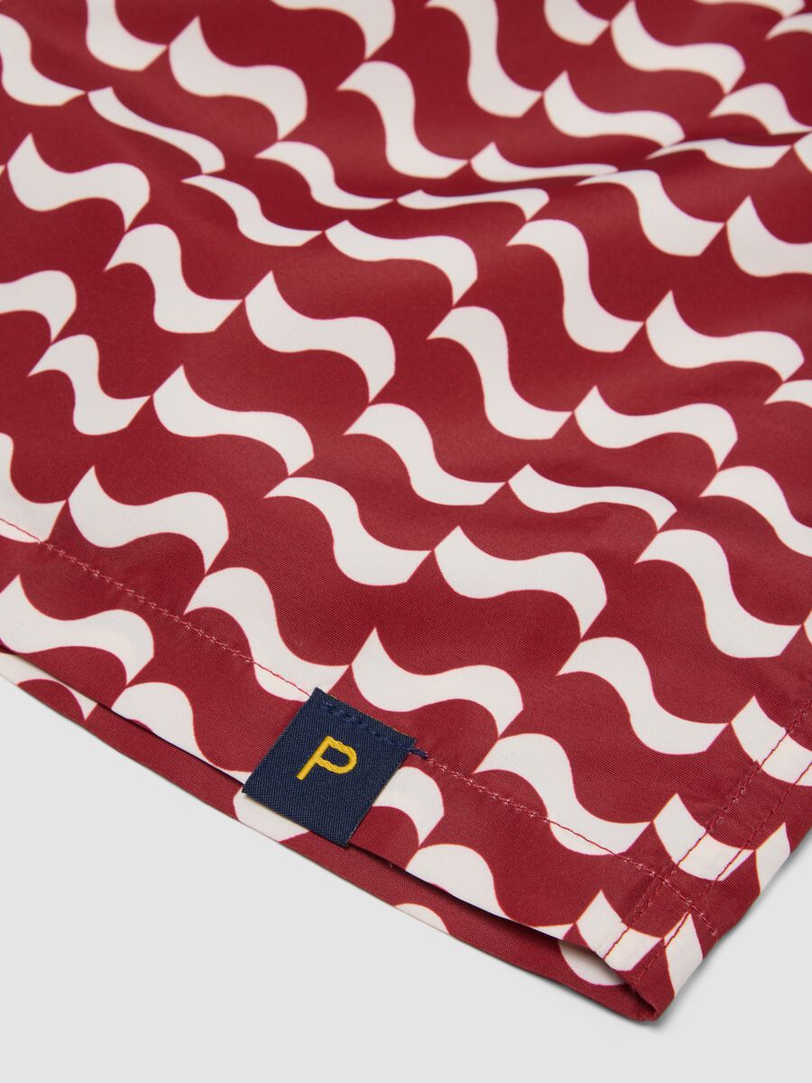 Boxer mare rosso con fantasia ondulata_1