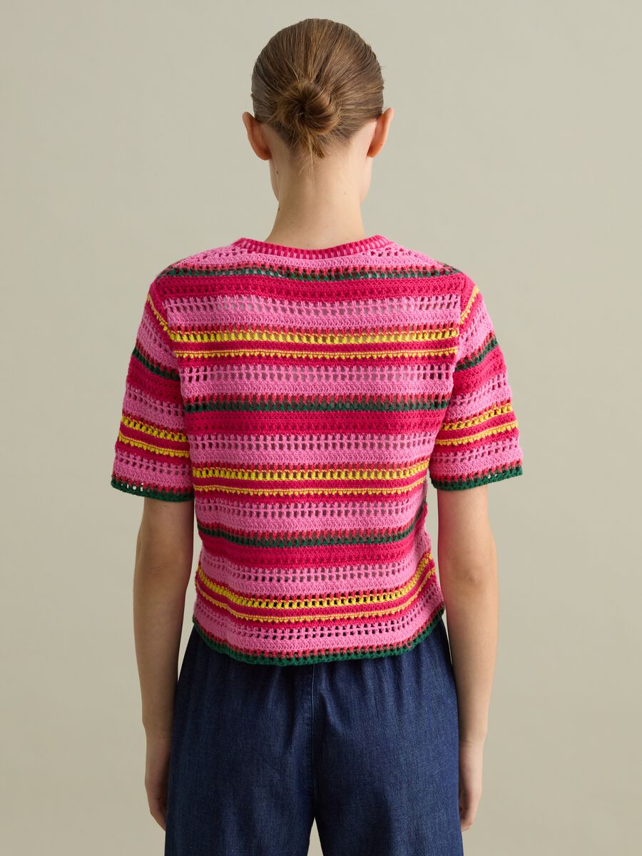 Multicoloured striped crochet sweater_3