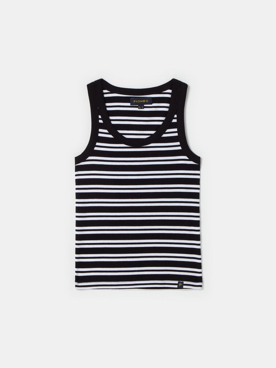 Ribbed tank top with striped pattern_3
