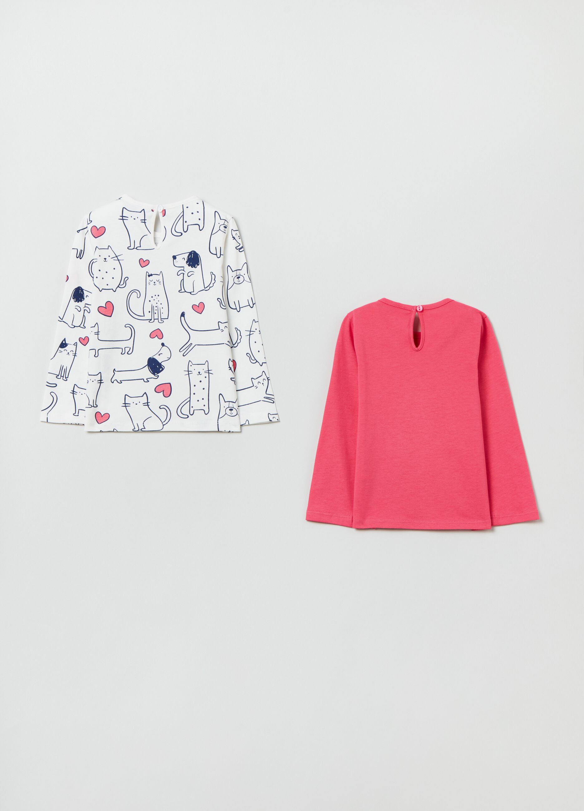 Bipack t-shirt in cotone con stampa_1