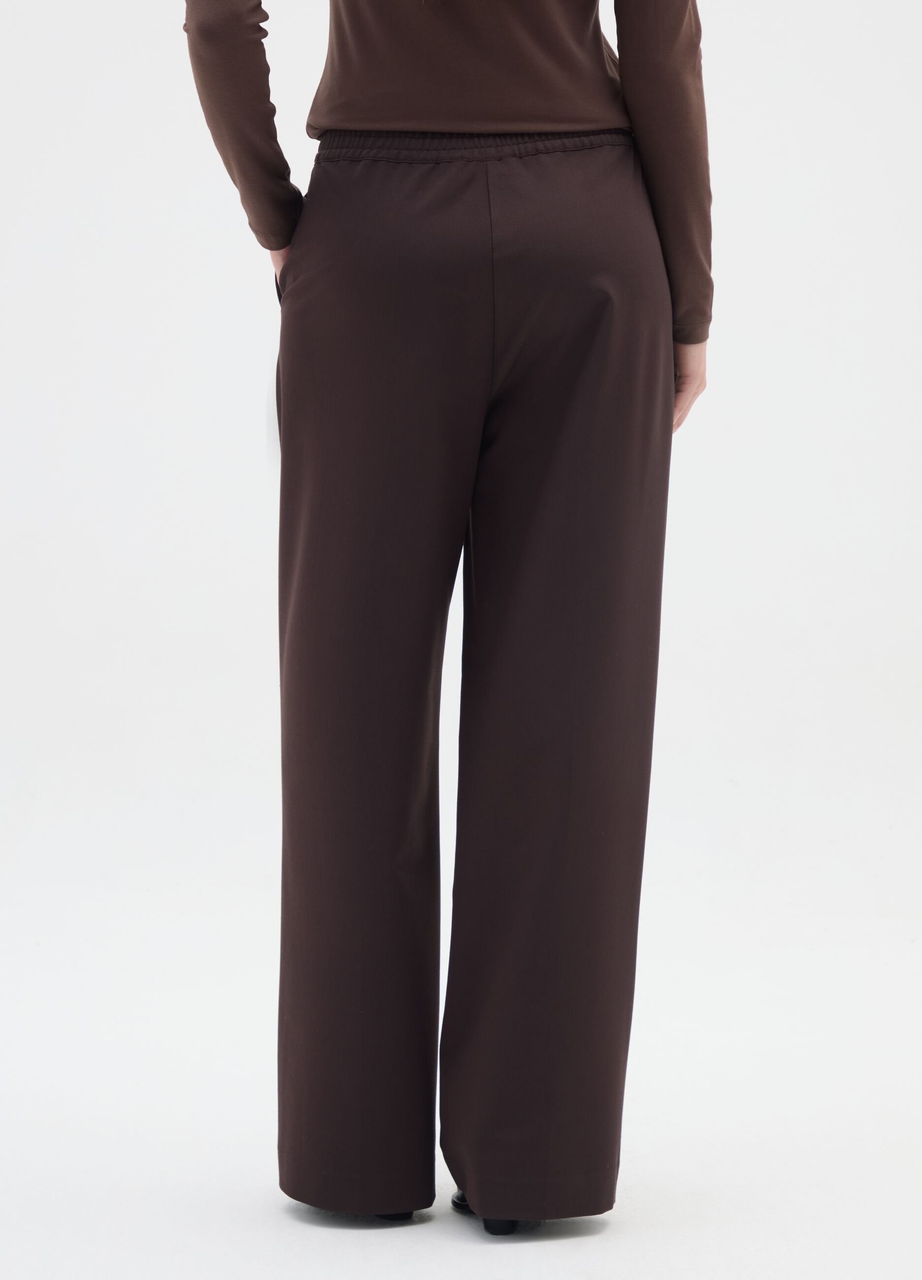 Grey Wide-Leg Trousers