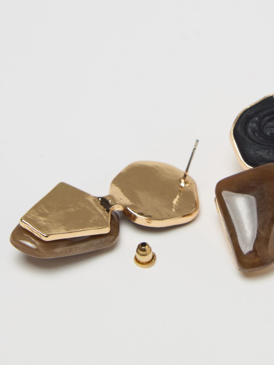 Geometric earrings with pendant_2
