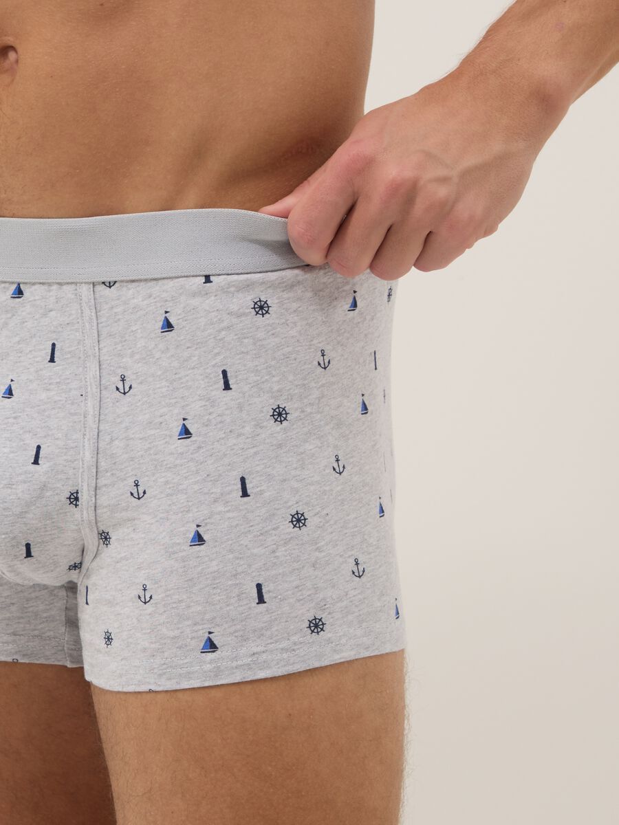 Three-pack of multicolour stretch cotton boxers, regular fit_3