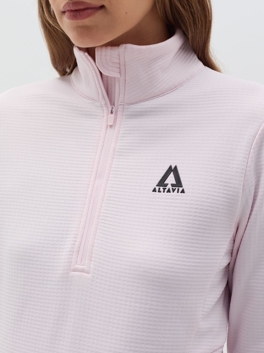 Altavia by Deborah Compagnoni half-zip waffle-weave fleece_2