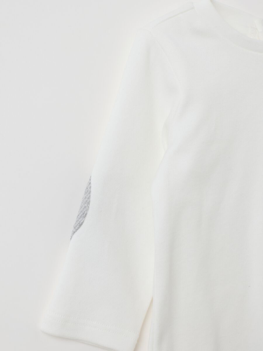 Grey fleece baby dungarees_3