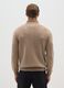 Beige regular fit sweater_2