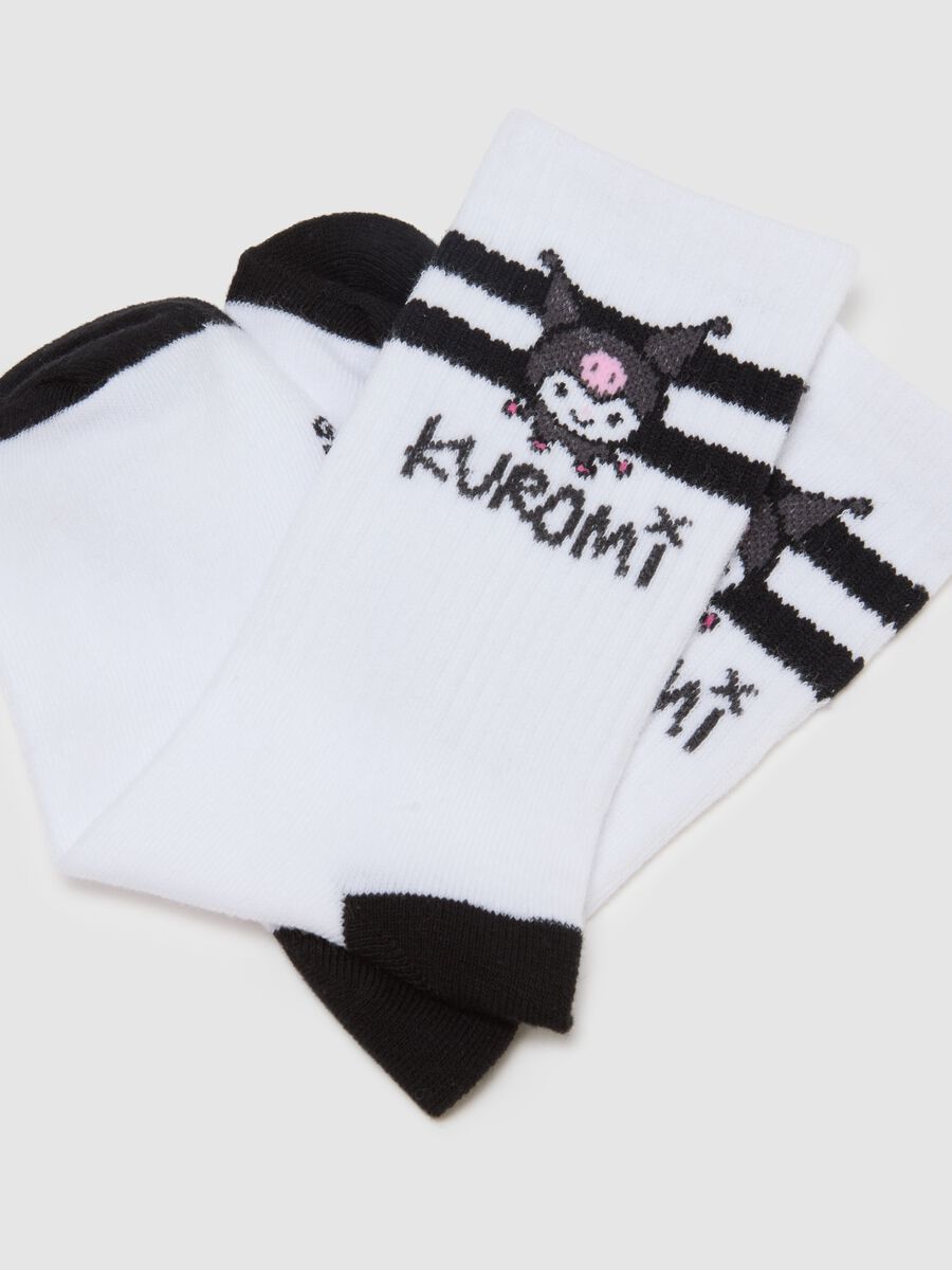 Multicoloured short cotton-elastic socks for girls_1