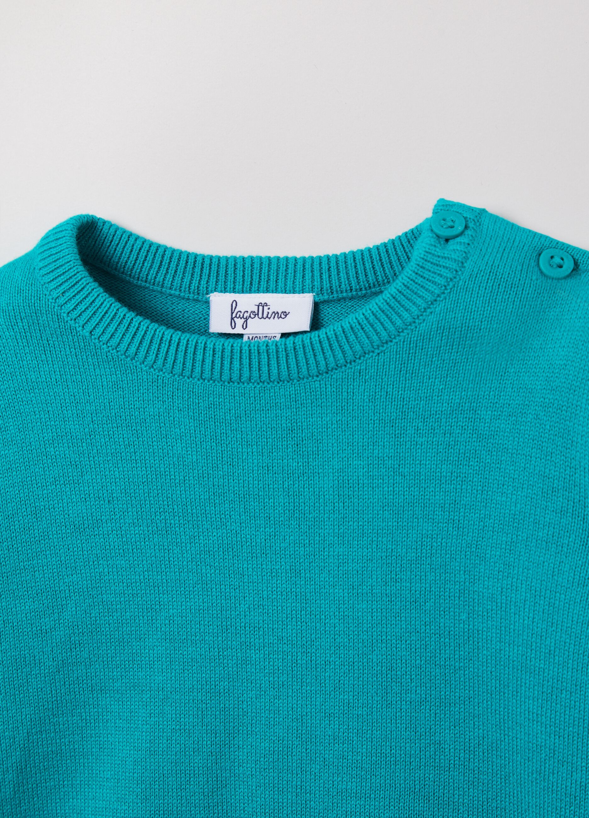Pullover in cotone tinta unita_2
