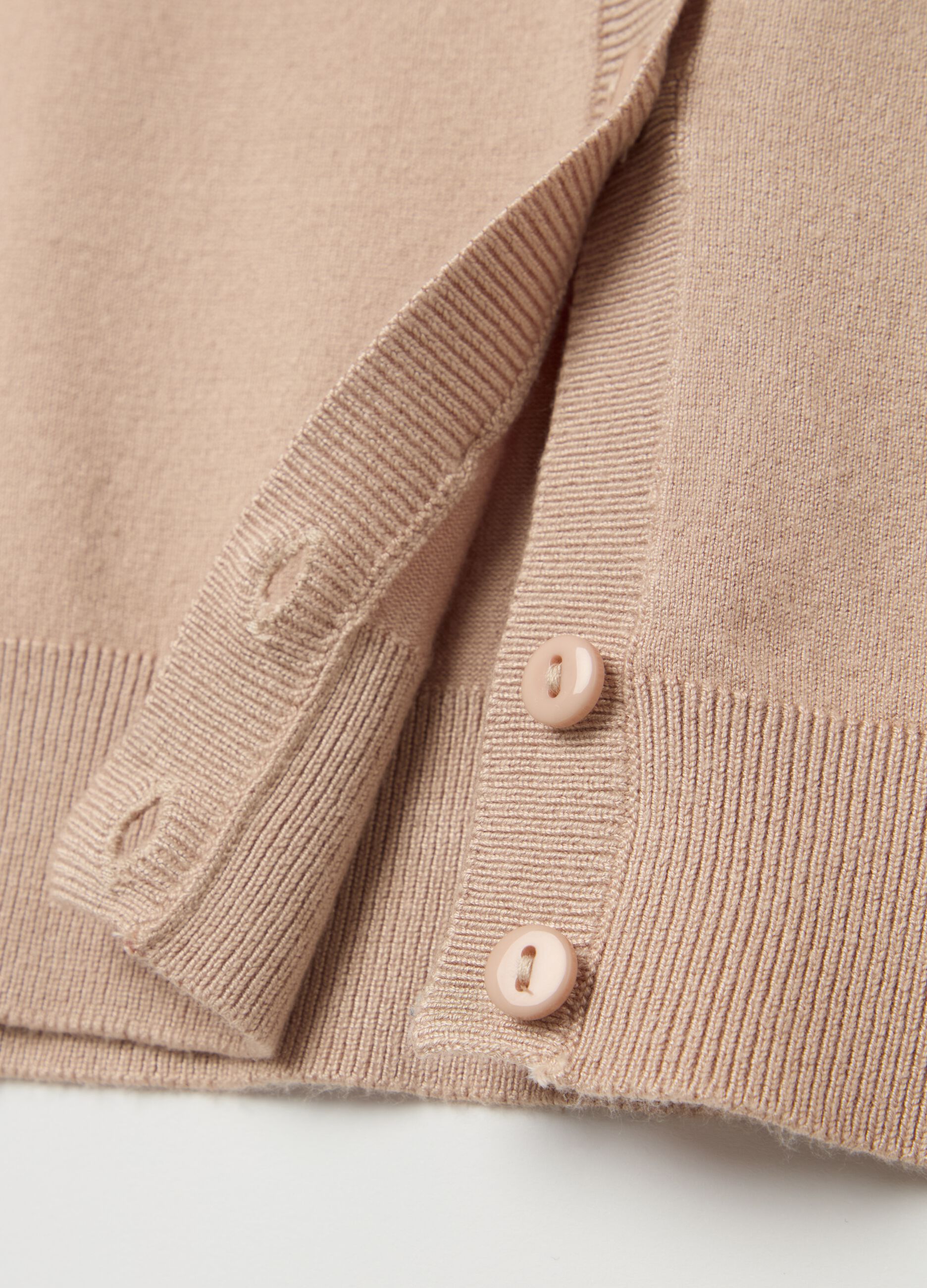 Cardigan con scollo rotondo