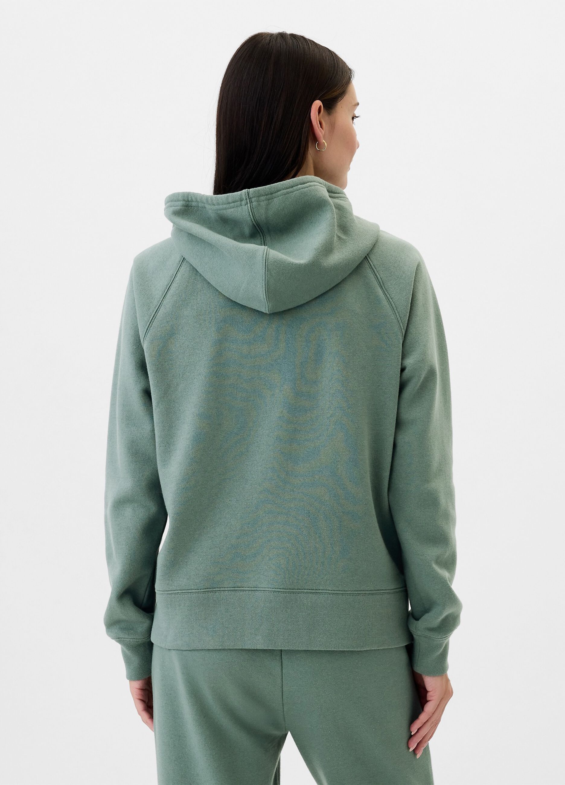 Sweatshirt with hood and logo embroidery