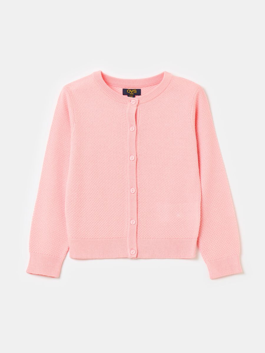 Knitted cardigan with lurex details_0