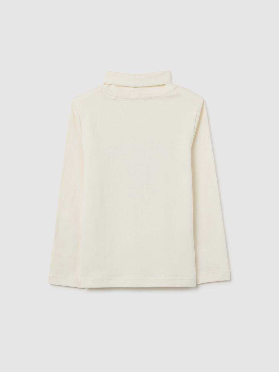 Children's Beige Regular Fit Pure Cotton T-Shirt_1