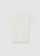 Girls&rsquo; white regular-fit T-shirt in 100% cotton with print_4